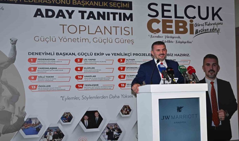 Selçuk Çebi, Türkiye Güreş Federasyonu başkanlığına adaylığını açıkladı