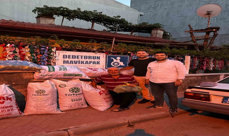 Seyitgazide toplanan mavi kapaklar engellilere umut ışığı olacak