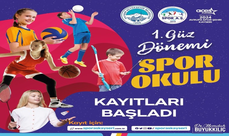 Spor A.Ş. 1. güz dönemi spor okulu kayıtlarını başlattı