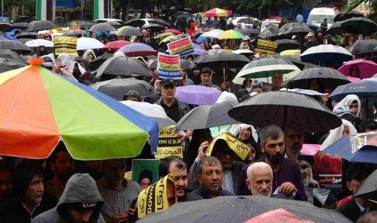 Tahranda binlerce kişi, Nasrallahın ölümünün ardından İsraili protesto etti