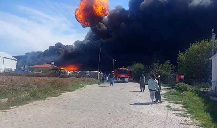 Tekirdağda fabrika yangını