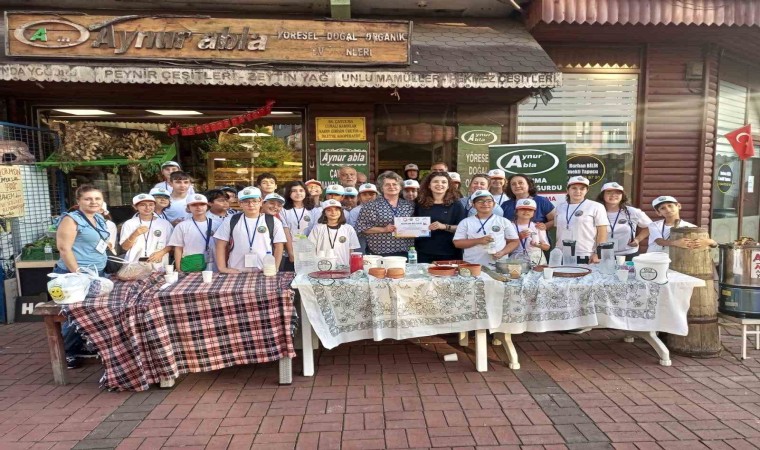 TÜBİTAK projesi kapsamında Çaycumada öğrenciler manda yoğurdunu tattılar