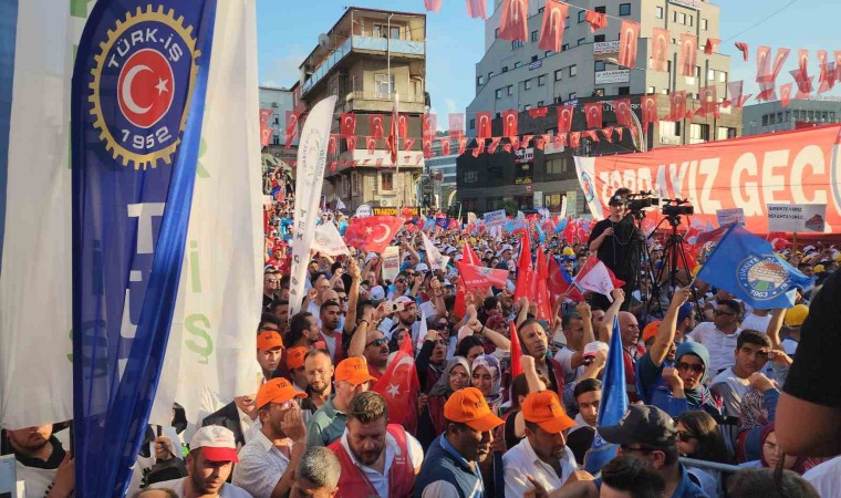 Türk-İş Zonguldakta Zordayız, Geçinemiyoruz mitingi yaptı