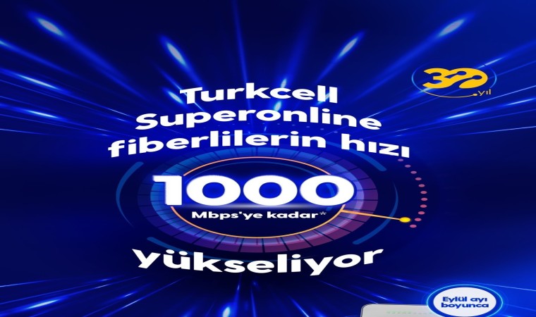 Turkcell Superonline, ev interneti hızını 1000 mbpsye kadar çıkardı