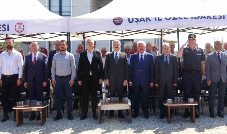 Uşakta hayırsever tarafından yapılan okulun temeli törenle atıldı