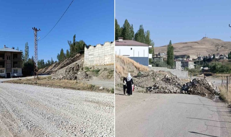 Vanda iki mahalleyi birbirine bağlayan yol yeniden trafiğe açıldı