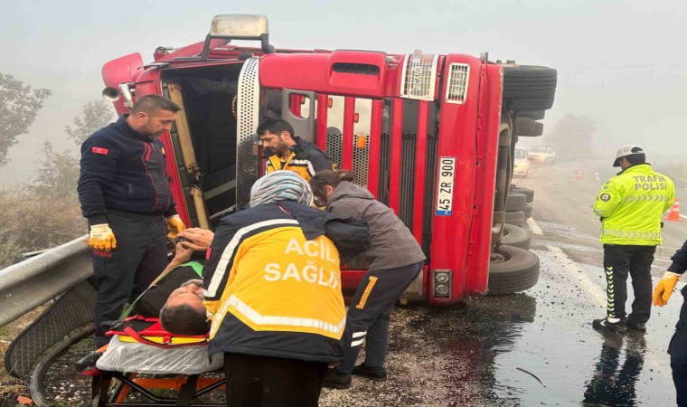 Yoğun sis kazaya sebep oldu: 1 yaralı