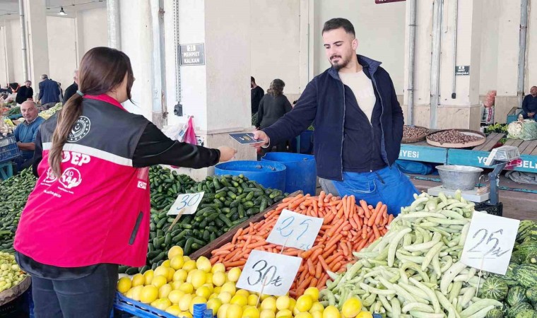 Yozgatta Halk Pazarında farkındalık çalışması