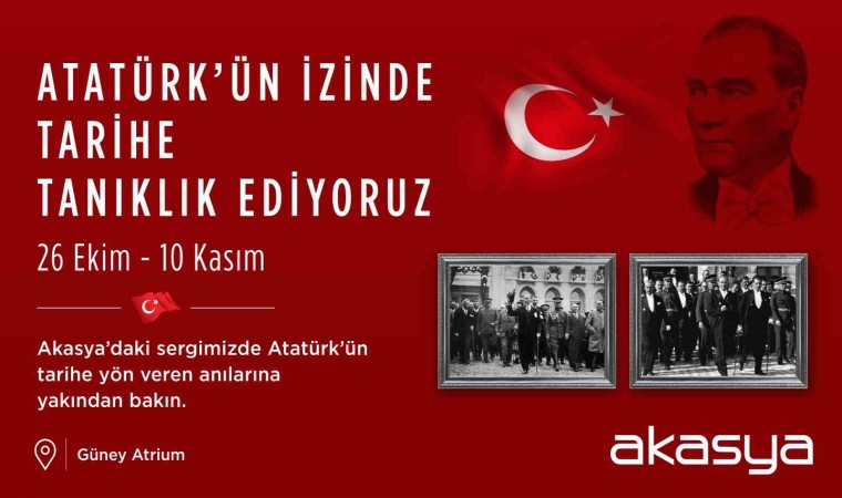 Akasyada Cumhuriyet Bayramının 101inci yıl coşkusu ve Atatürk Fotoğrafları Sergisi