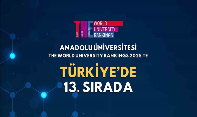 Anadolu Üniversitesi, THE World University Rankings 2025te 13üncü sırada