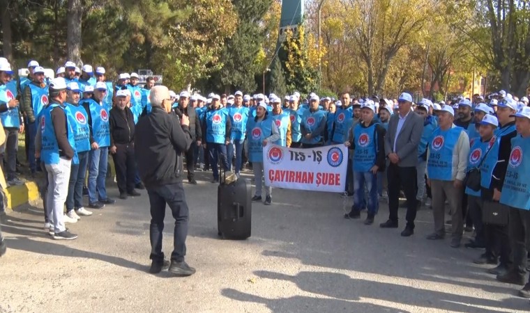 Ankarada maden işçileri özelleştirmeye karşı eylem yaptı