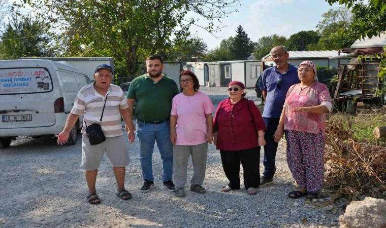 Antalyada çok hisseli araziye konulan konteynerlerdeki jeneratör sesleri mahalleliyi çileden çıkardı