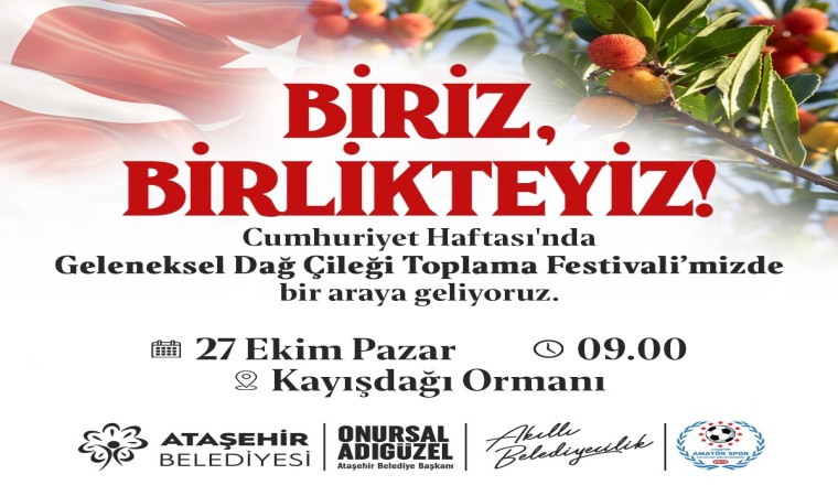 Ataşehirde ‘Dağ Çileği Toplama festivali