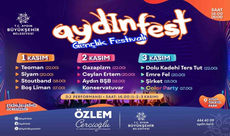 Aydınfest 1 Kasımda başlıyor