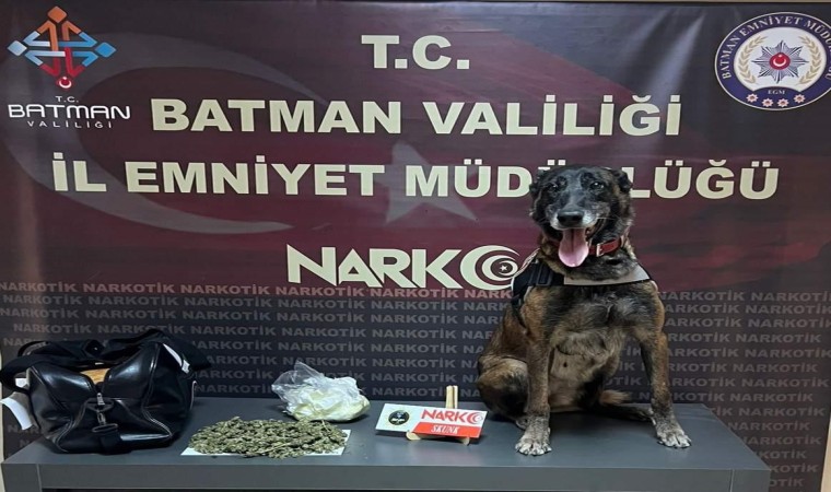 Batmanda durdurulan yolcu otobüsünde skunk madde uyuşturucu yakalandı