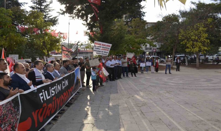 Besnide Filistine destek yürüyüşü düzenlendi