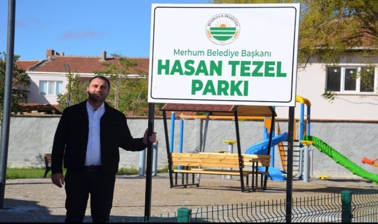 Beylikovada vefa örneği, Hasan Tezel Parkı açıldı