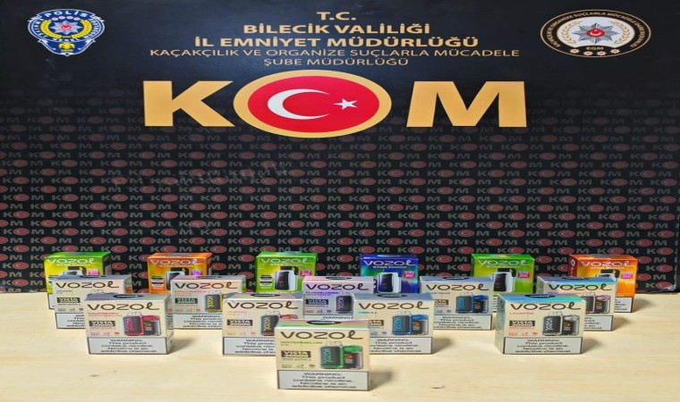 Bilecikte kaçak elektronik sigara ele geçirildi