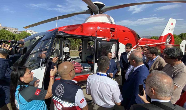 Çanakkalede ambulans helikopter göreve başladı