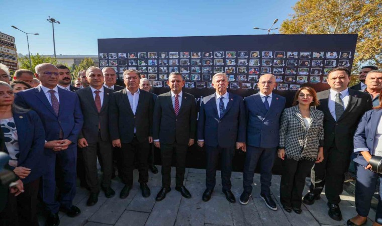 CHP lideri Özel, Ankara Garındaki terör saldırısında ölenlerin anısına yapılan anıtın açılışına katıldı