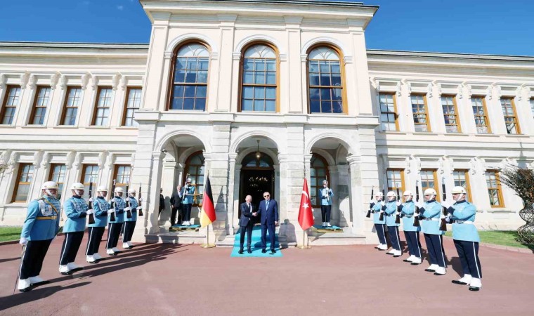 Cumhurbaşkanı Erdoğan, Almanya Başbakanı Olaf Scholzu kabul etti