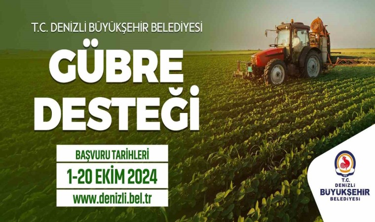 Denizlide gübre desteği müracaat süresi uzatıldı