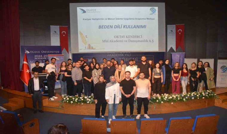 Düzce Üniversitesinde beden dili eğitimi gerçekleştirildi