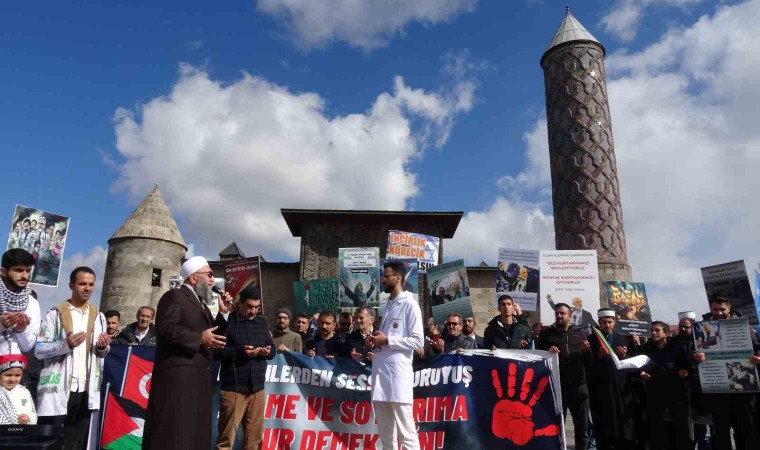 Erzurumda Yahya Sinvar için gıyabi cenaze namazı kılındı