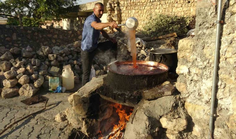 Gercüşte organik pekmez yapımı başladı