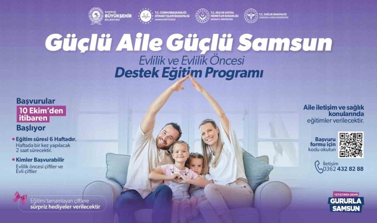 “Güçlü aile, güçlü Samsun” projesi