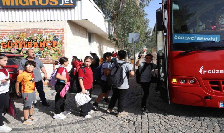 Güzelbahçe Belediyesinden ücretsiz okul servisi