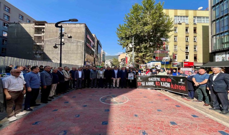 İsrailin Gazze işgali Karabükte protesto edildi