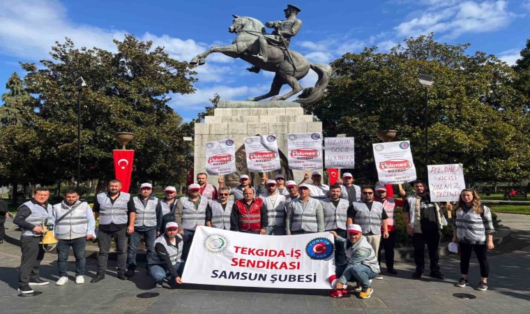 İstanbulda işten çıkarılan işçilere Samsundan destek