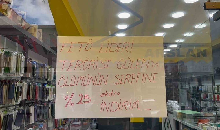 İznikte Esnaf, Fethullah Gülenin ölümüne özel indirim başlattı