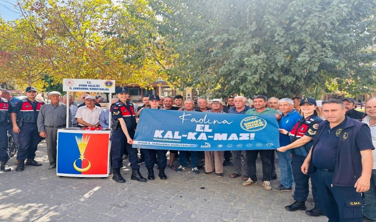 Jandarma ekipleri Zeytin ve Kültür Festivalinde vatandaşları bilgilendirdi