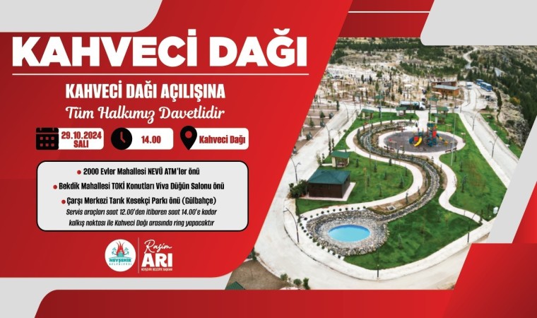 Kahveci dağı orman parkı hizmete açılıyor