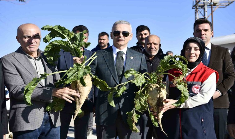 Karamanda kantarlar pancar alımına dualarla başladı