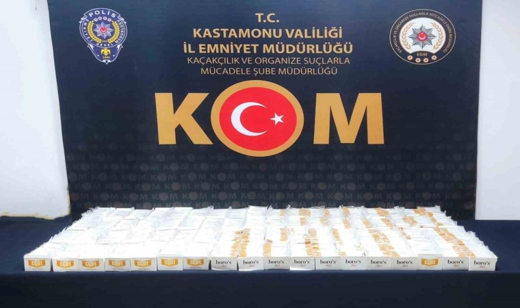 Kastamonuda 14 bin 400 doldurulmuş makaron ele geçirildi