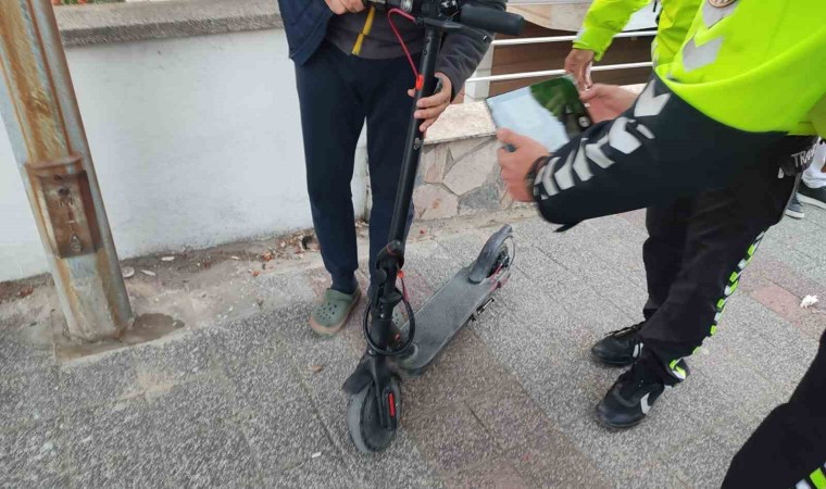 Keşanda elektrikli scooterdan düşen 15 yaşındaki çocuk yaralandı