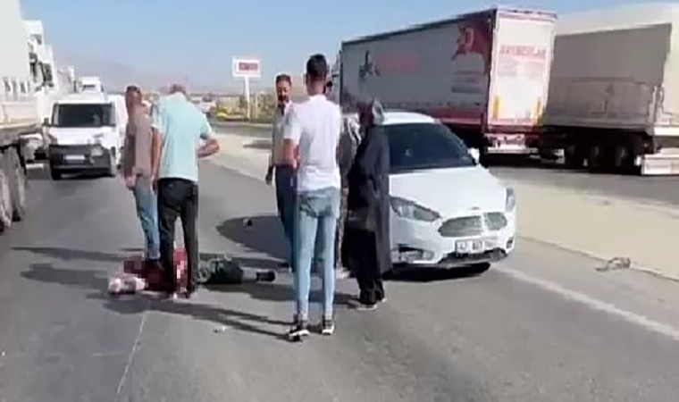 Konyada otomobil ile motosiklet çarpıştı: 1 yaralı