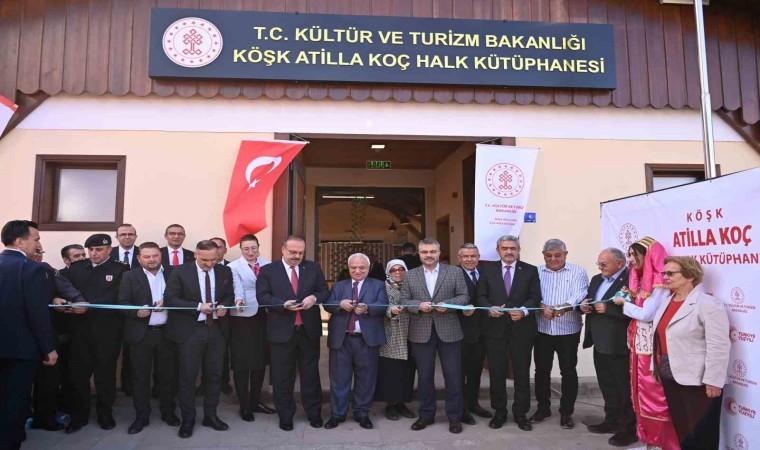 Köşk Atilla Koç İlçe Halk Kütüphanesi törenle hizmete açıldı