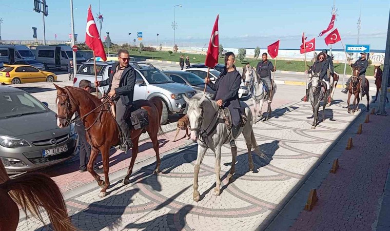 Kurtuluş Savaşının simgesi İstiklal Yolunda anlamlı sürüş