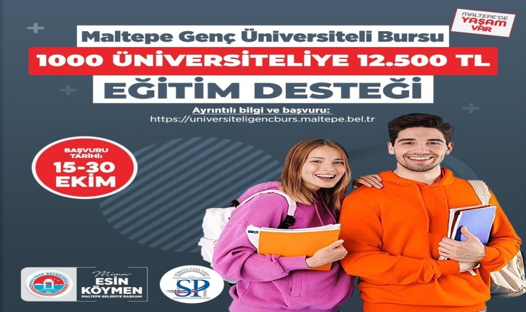 Maltepe Belediyesinden 1000 üniversiteliye bin 250 TL burs