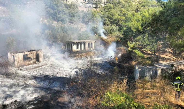 Mersinin Anamur ilçesinde çıkan yangın kontrol altına alındı