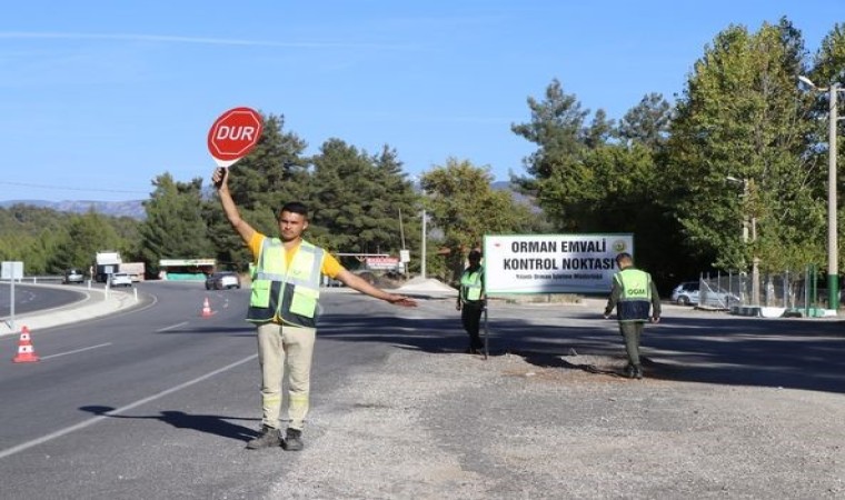 Muğla Orman Bölge Müdürlüğünde 75 noktada orman emvali denetimi gerçekleştirildi