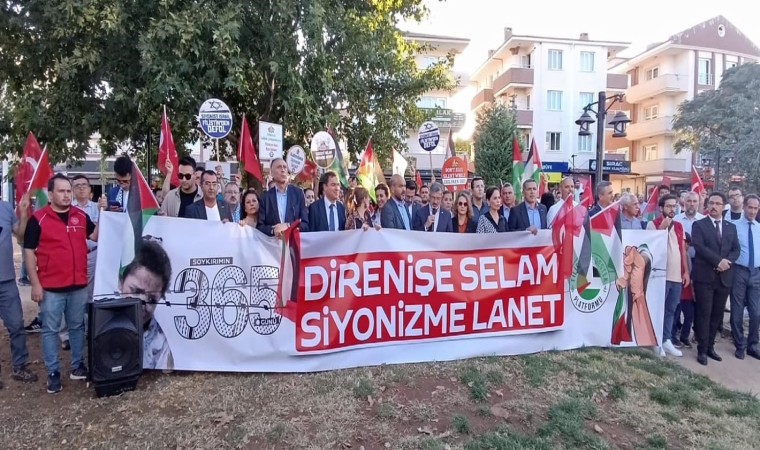 Muğlada Direnişin Simgesi Gazze yürüyüşü gerçekleştirildi