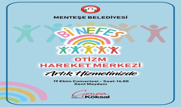 Muğlanın ilk Otizm Hareket Merkezi “Bi Nefes kent meydanında açılıyor