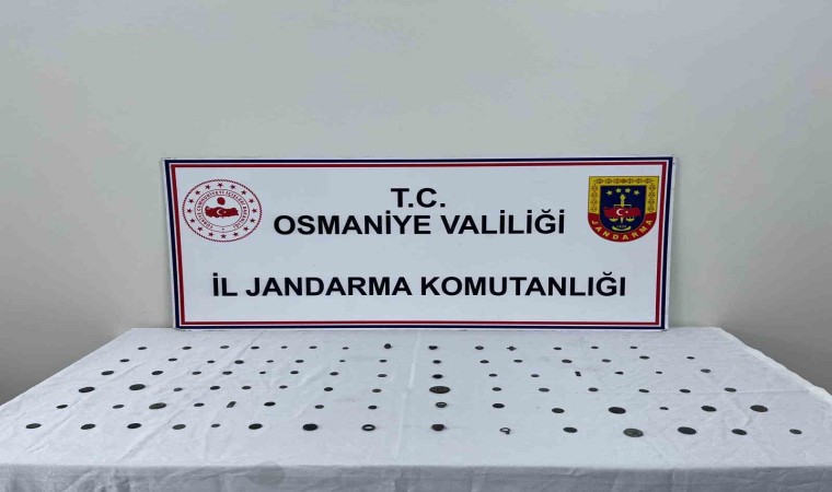 Osmaniyede tarihi eser operasyonu: 89 adet sikke bulundu