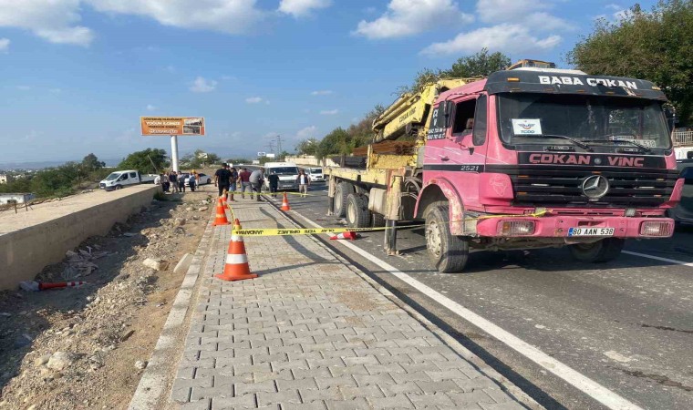 Osmaniyede vincin çarptığı işçi hayatını kaybetti