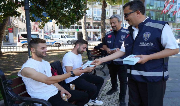 Polisten vatandaşlara yasa dışı bahis ve dolandırıcılık bilgilendirmesi